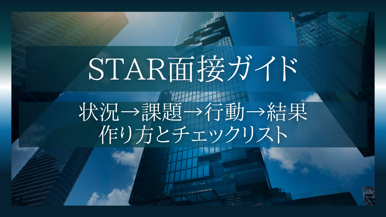 【決定版】STAR面接ガイド — 4ステップの作り方・良い/悪い例・チェックリスト